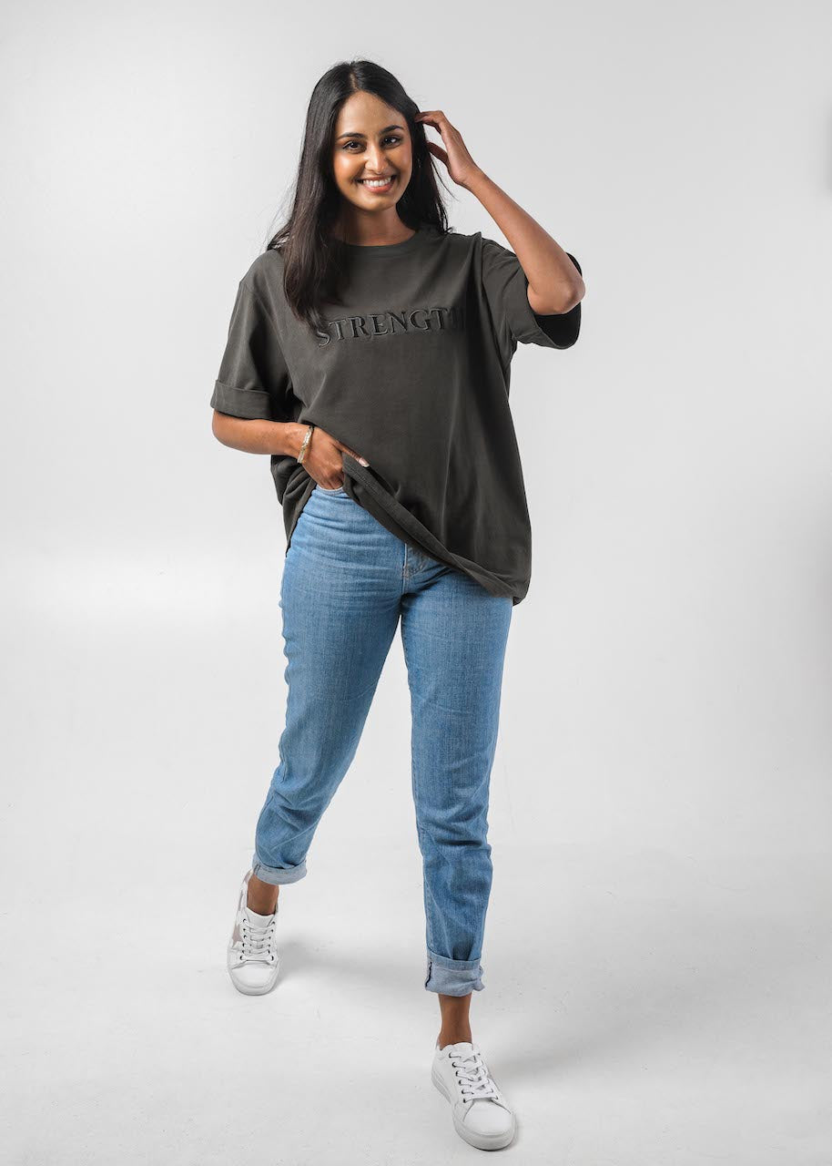 Strength Embroidered T-Shirt